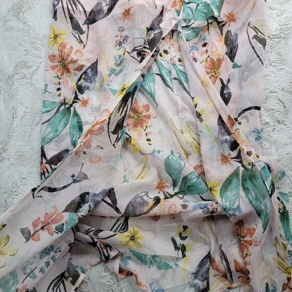 Bcbgeneration Aloha Floral Maxi Dress Pink NWT Size S - Picture 6 of 13